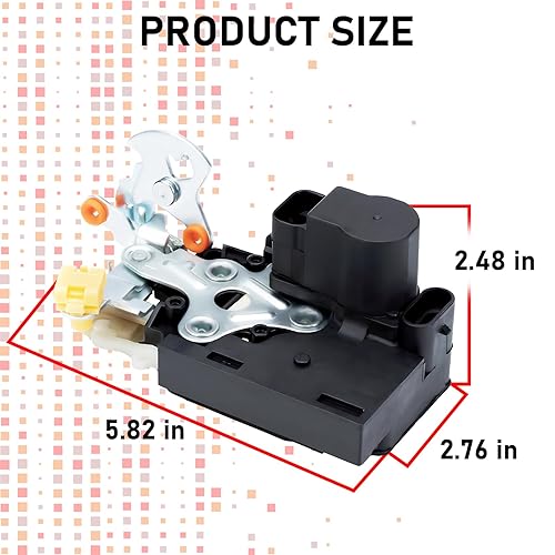 Miniatura 7 de Actuador de cerradura de puerta Liftgate Motor de pestillo de puerta 931-298 compatible con Chevrolet Trailblazer GMC Envoy Buick Rainier Isuzu