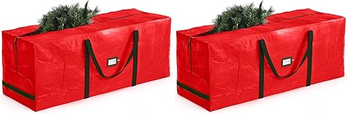 Miniatura 14 de Bolsa de almacenamiento para árbol de Navidad Zober - Se adapta a árboles artificiales de 7.5 pies - Bolsa de árbol de Navidad de plástico