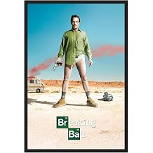 BUY ART FOR LESS Officially Licensed Breaking Bad 24 x 36 Inch Framed Art Poster - Sturdy Engineered Wood Frame with Plexi Glass - Ready To Hang