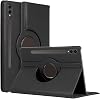 Microsonic Samsung Galaxy Tab S10 Ultra X920 Case 360 Rotating Stand Leather Black [Galaxy Tab S10 Compatible Case with Ultra X920 - Black]