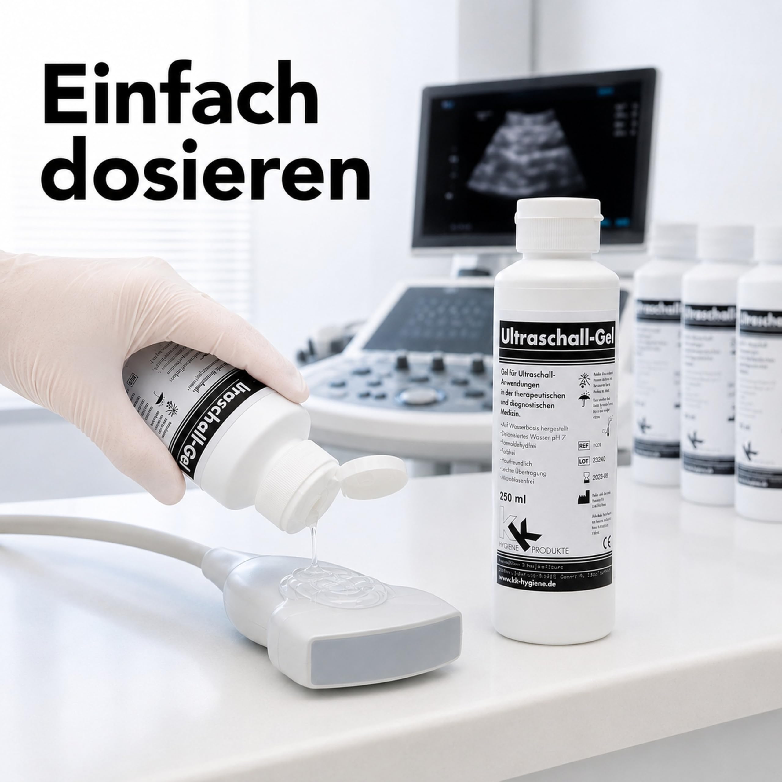 KK Ultraschallgel | Kontaktgel | Sonogel | 12 x 250 ml Flasche
