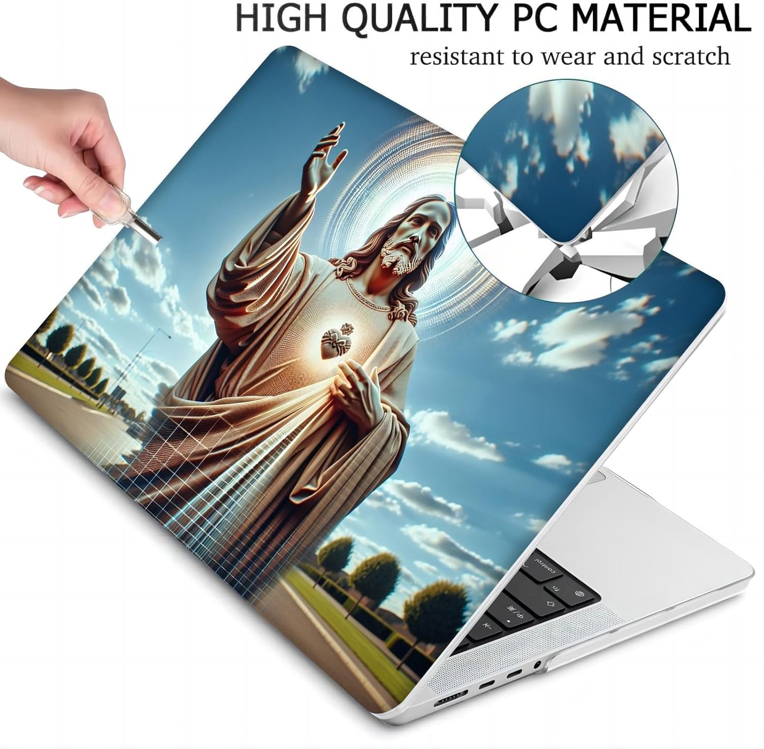 Compatible with MacBook Neo 13-inch, Hard Shell Case with Keyboard Cover and Screen Protector (A3404 A18 Pro chip, 2026 Release) - Christ MC23114