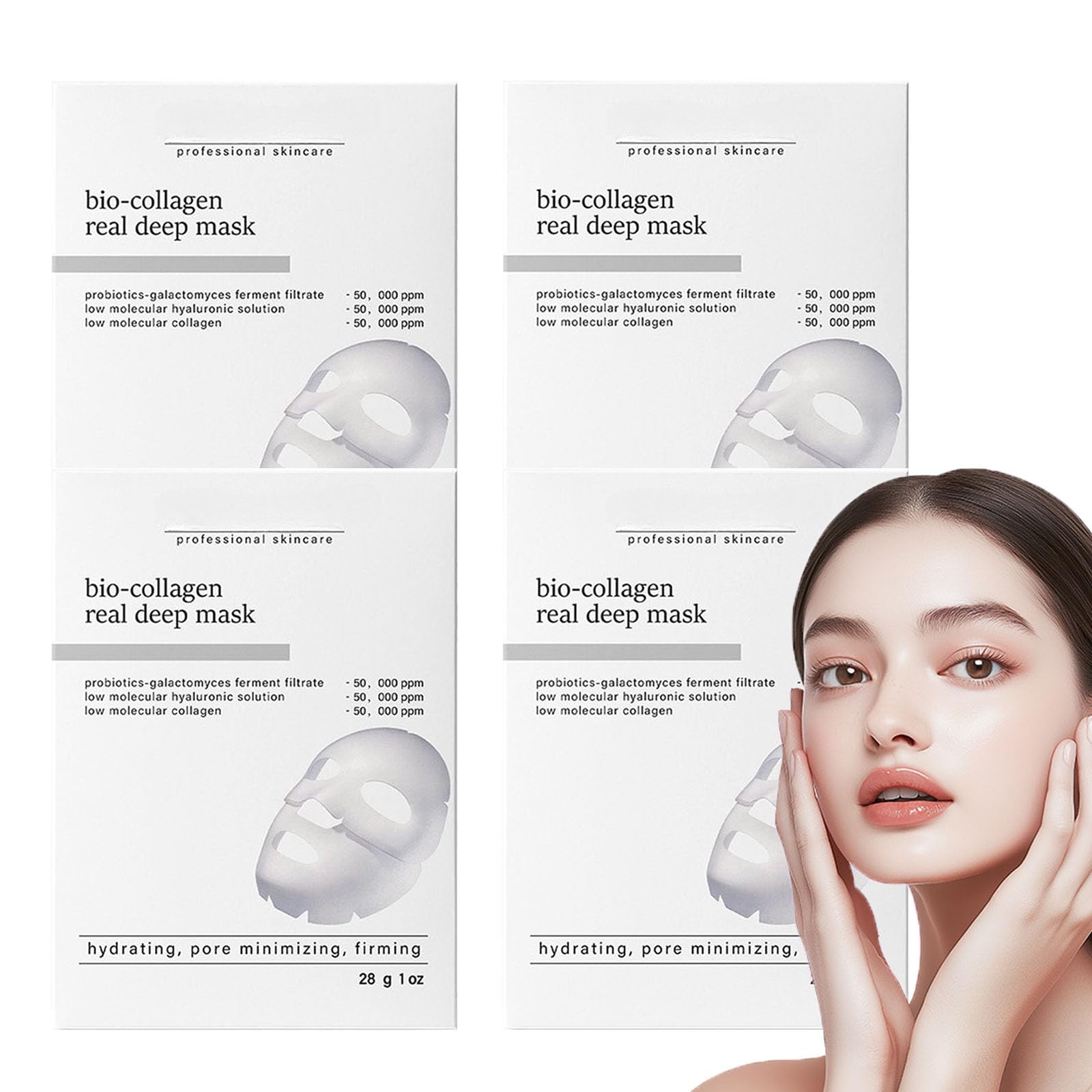 Maschera viso Nifora, maschera profonda con bio-collagene, maschera viso al collagene notturna, maschera rassodante al collagene, idratazione intensa e nutrizione della pelle, minimizzazione dei pori