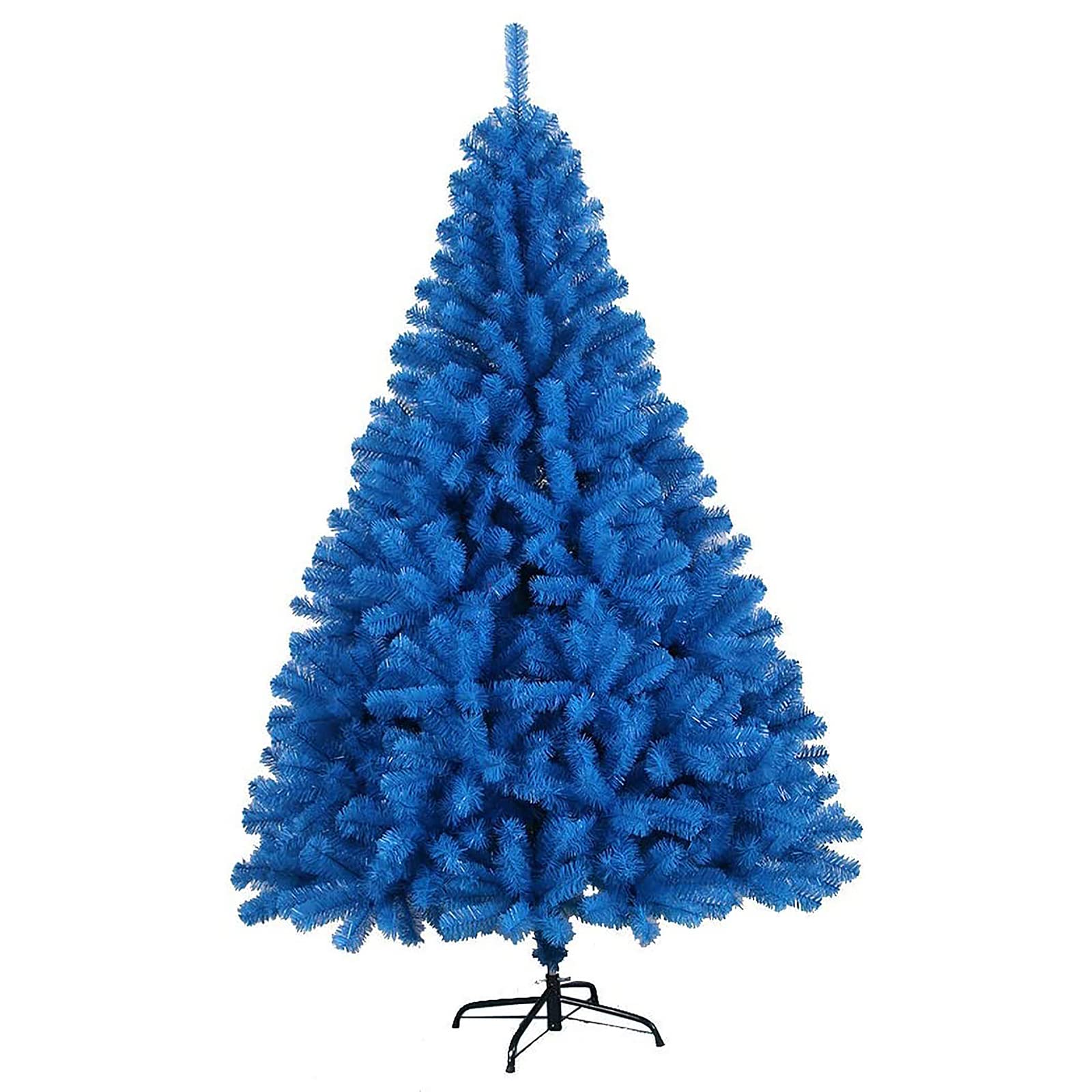 5FT Navy Artificial Christmas Tree With Thicken Branch Tips,Outdoor Indoor Large Christmas Tree With Metal Stand,Colorful Xmas Pine Tree Festival Decoration-Navy 150cm/5ft