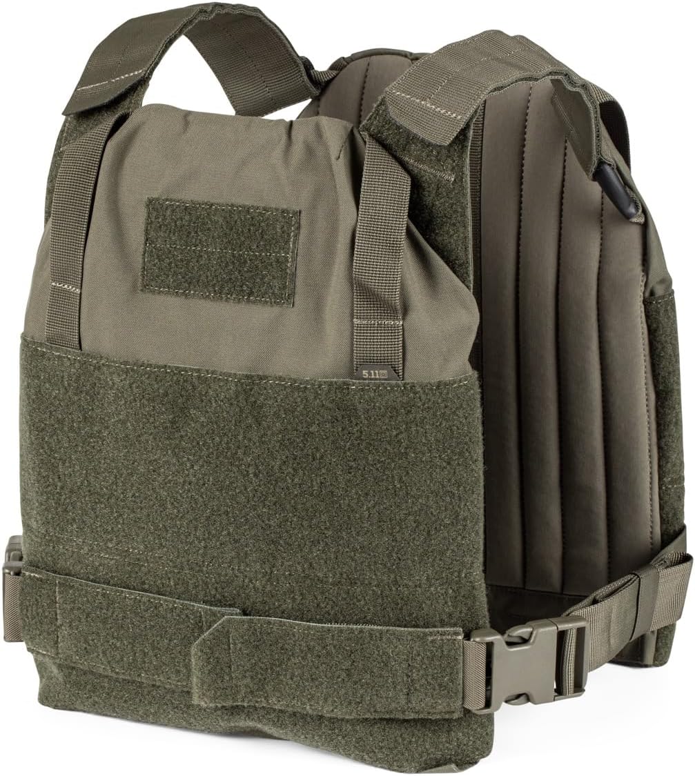 5.11 Tactical Combat Training Vest for Law Enforcement, Fully Adjustable, Gear Set Compatible (Ranger Green, X-Large)