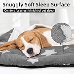 Mora Pets Dog Crate Bed Ultra Soft Dog Bed Mat for Medium Dogs Washable Pet Kennel Pad for 30 inch Cage Flat Puppy Cat Mattress Cute Cushion Liner Anti-Slip Grey 30 x 19