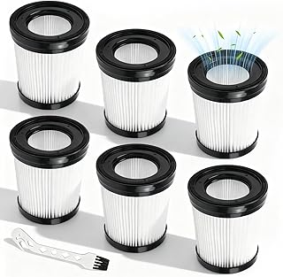Ersatzfilter für Lubluelu 202, 6 Stück Schnurlose Staubsauger Filter Akku Staubsauger Filter für Girnoor G160 G165 Staubsaugerfilter Hepa-Filter für Fabuletta FSV001 FSV101