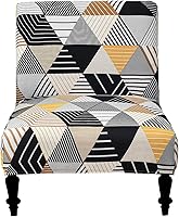 Vista 27 de Funda para silla sin brazos Eco-Ancheng - Fundas removibles, lavables e impresas para sala de estar y comedor
