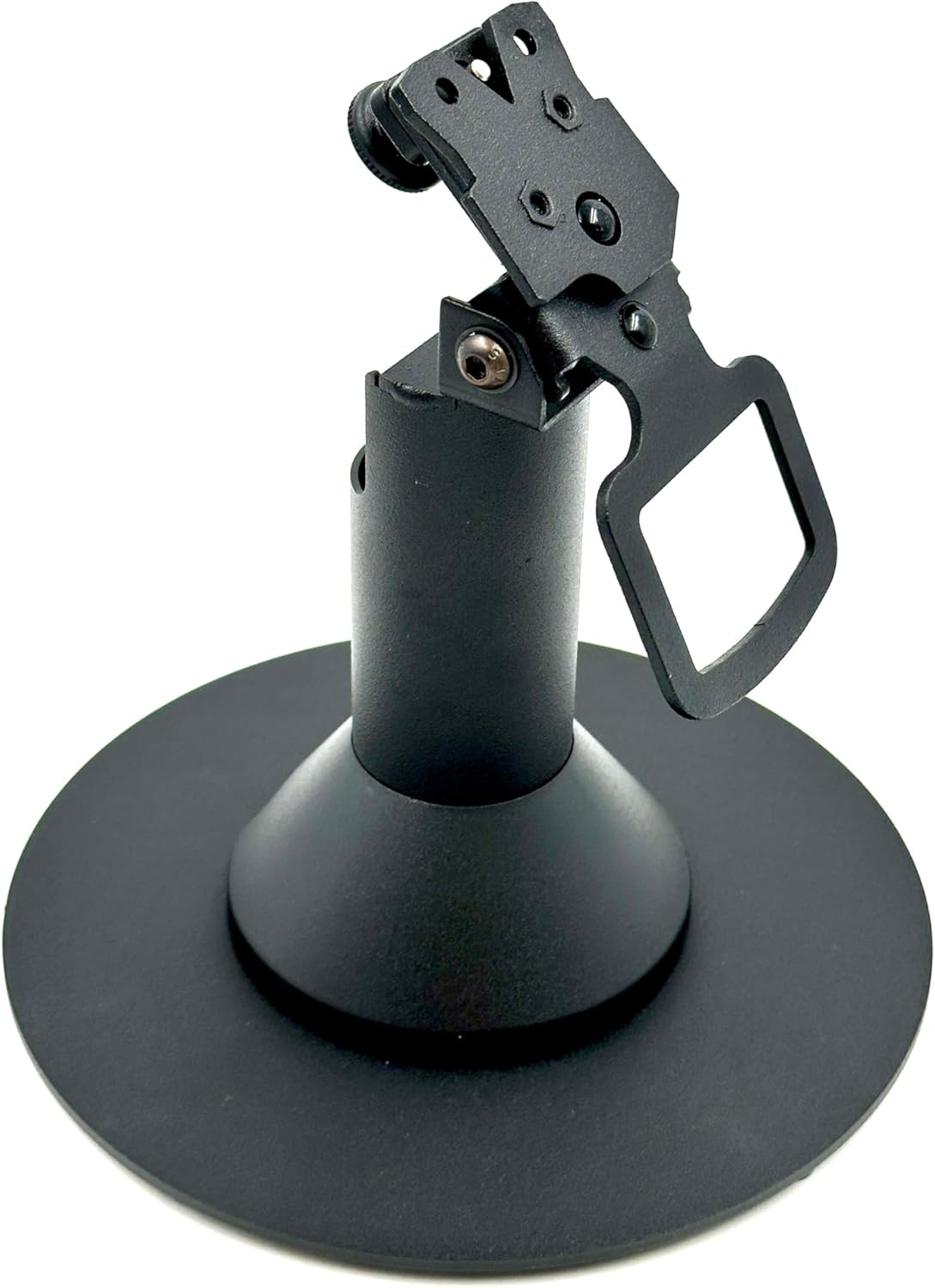 DCCStands Ingenico Lane/3000/5000/7000/8000 7" Freestanding Swivel and Tilt Terminal Stand with Round Plate, Black