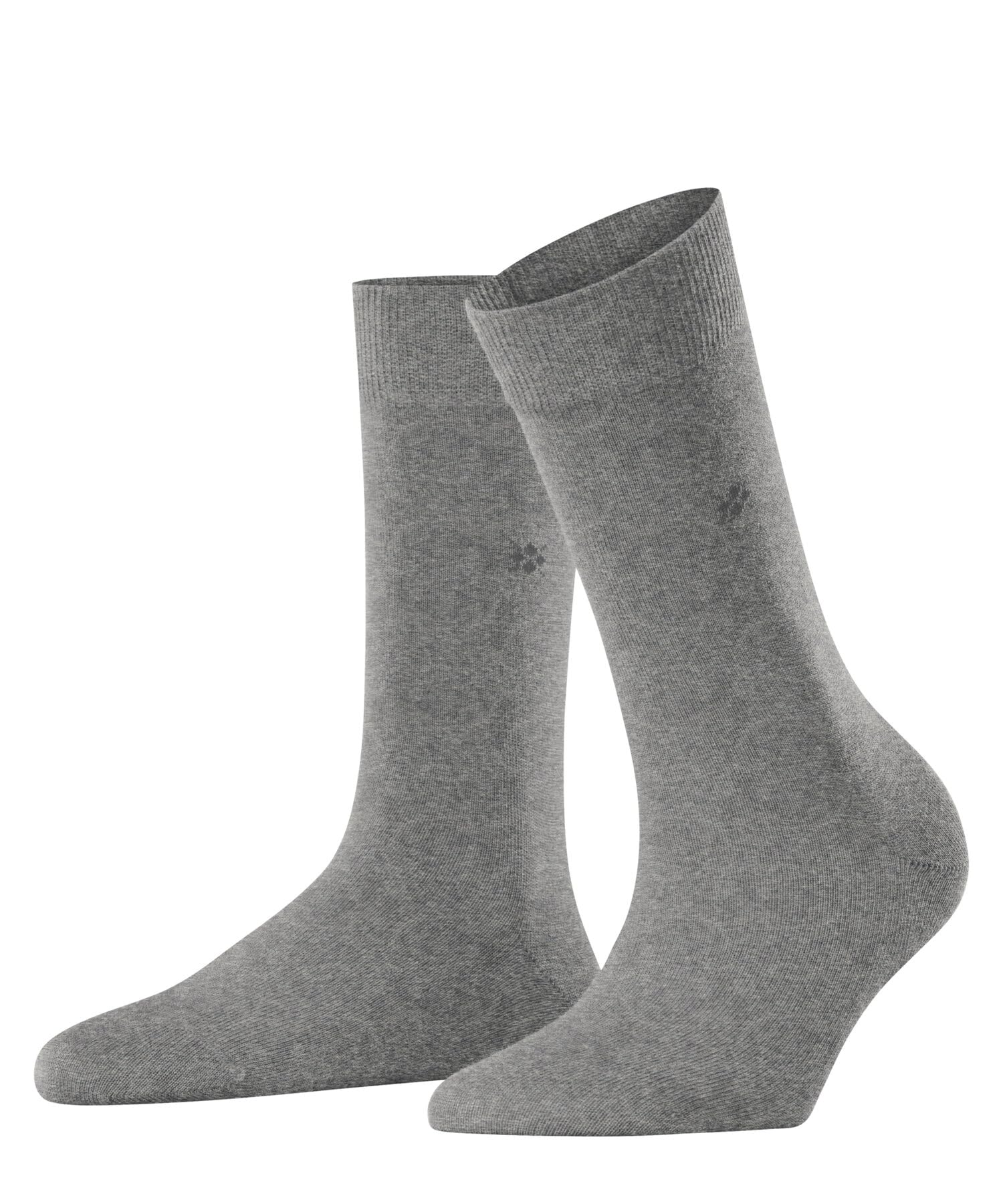 Burlington Women's Grey Light 3770 Bloomsbury W So Wool Cotton Plain 1 Pair Socks, 3.5-7