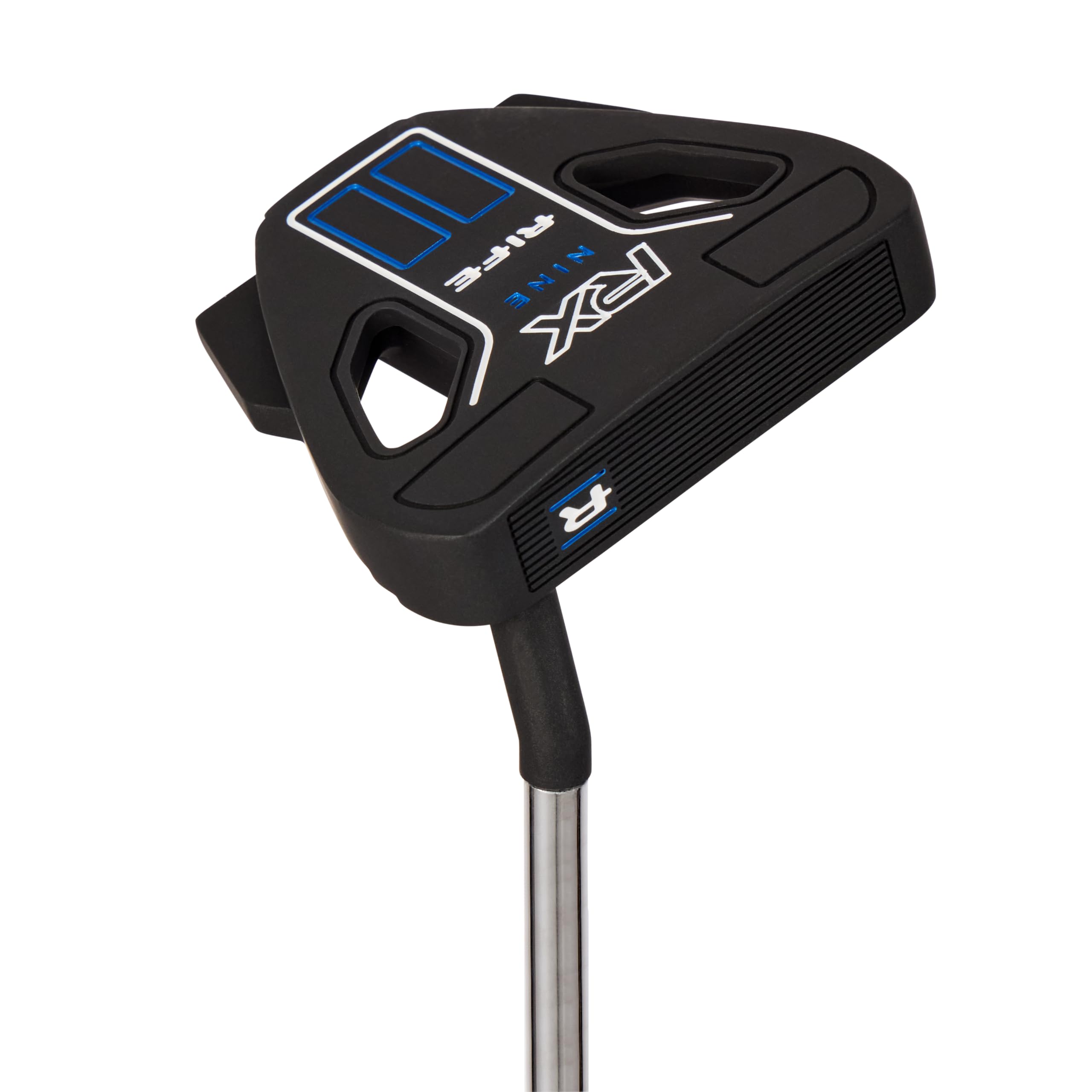 Rife RX Nine Right Hand Golf Putter – Roll Groove Technology Mallet, Cast 6061 Aluminium, Satin Black Finish, 34” Chrome Steel Shaft