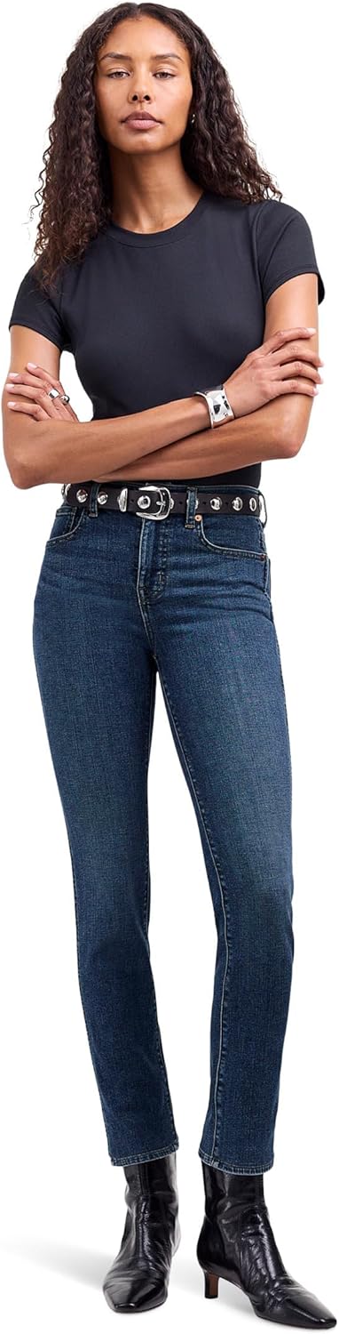 Madewell Womens Midrise Stovepipe in Deming Wash