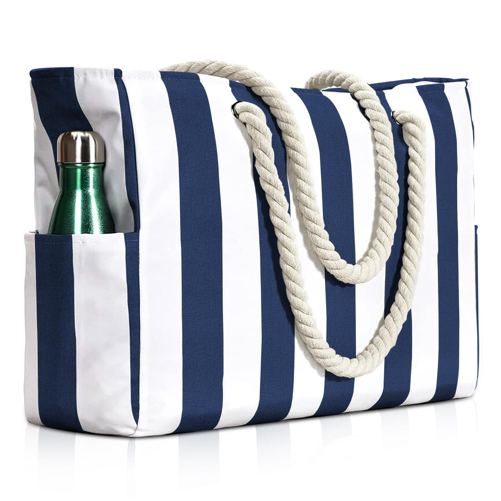 Borsa Spiaggia XXL Ritalia Impermeabile - Saccone Familiare Con Cerniera, Tracolla Regolabile - Foto 13