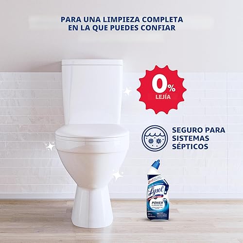 Miniatura 7 de Lysol Limpiador de inodoro, suministros de limpieza de baño de máxima resistencia, limpiador de taza de inodoro en gel adherente, esencial