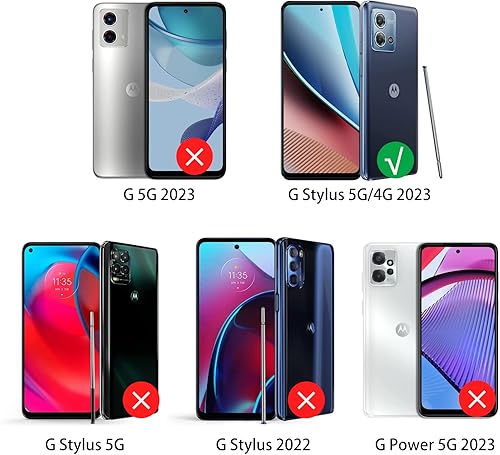Miniatura 5 de [Paquete de 3] Protector de pantalla de vidrio templado compatible con Motorola Moto G Stylus 5G/4G 2023 con película de vidrio transparente ultra