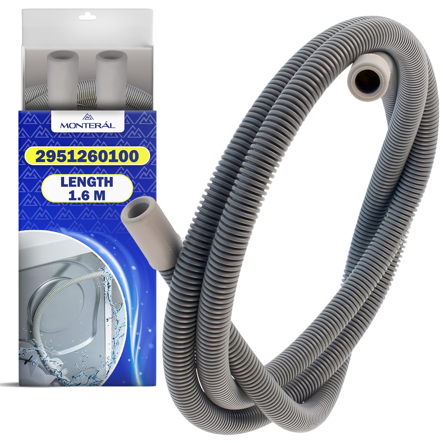 Tubo Desagüe Secadora Beko 1,6 m Original 2951260100 - MONTERAL