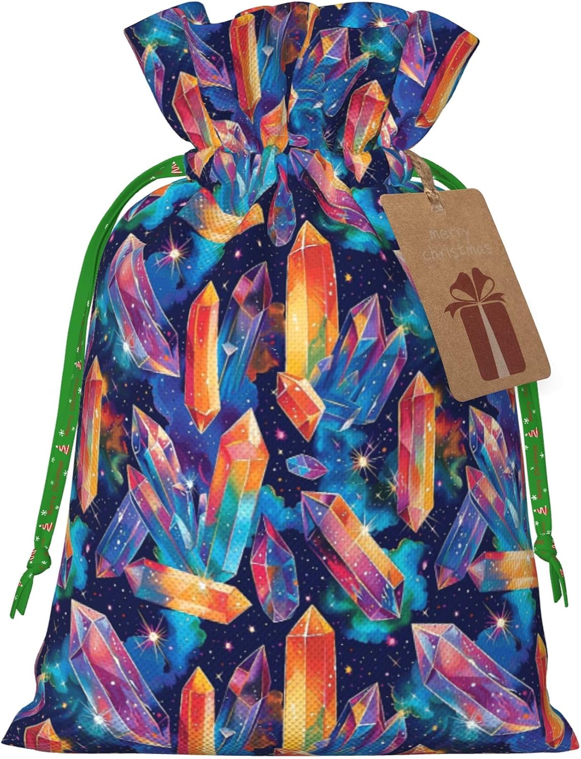 Hekroxu Gift Bag Reusable Wrapping Bag For Holiday Party,Crystal Energy (7)