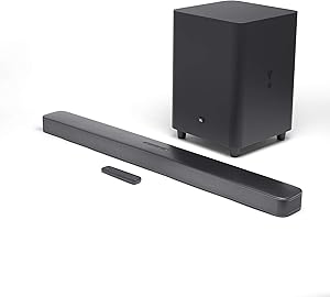 JBL JBL2GBAR51IMBLKAM Bar 5.1 Soundbar with Built-in Virtual Surround, 4K and 10