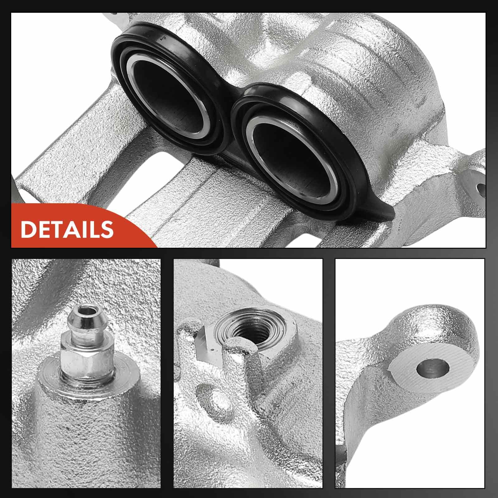 Frankberg Szczypce hamulcowe do zacisku hamulcowego, kompatybilne z Leaf 2010-2017 Brake Caliper without Brake Front Right One Side 2 pistons One Piece Replace # 41001-1VA0B