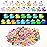 160 Pcs Mini Christmas Resin Ducks Luminous Tiny Ducks Little Glow in The Dark Plastic Ducks for Micro Landscape Garden Aquarium Dcor Dollhouse Accessories DIY Craft Slime Making Xmas Decoration