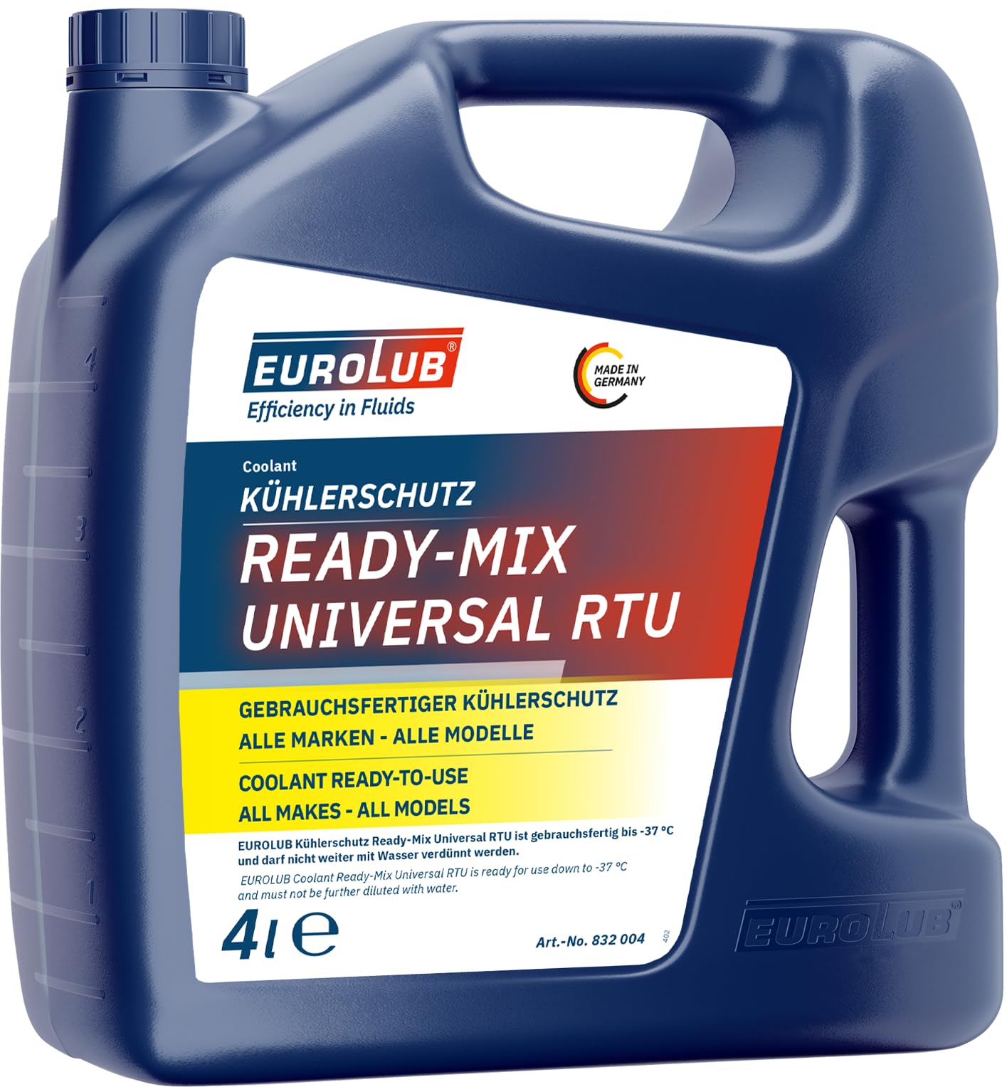 EUROLUB Ready-Mix Universal RTU, Protezione per radiatore, 4 Litri