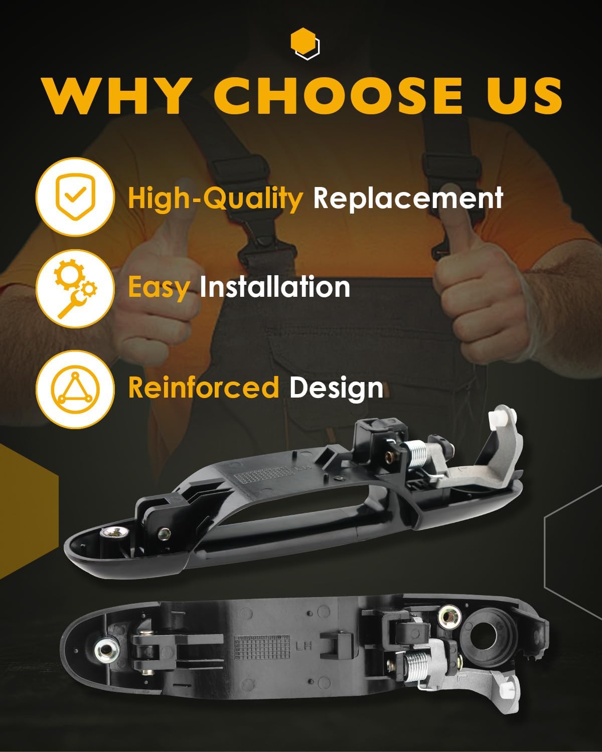 79600 Door Handles (7PCS), Compatible with 1998-2003 Toyota Sienna, Gray Interior & Exterior & Tail Gate Liftgate Door Handle Set, Front & Rear & Left & Right, Replace# 80850,80357,80359,80533,80504