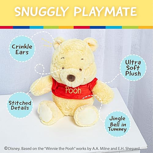 Miniatura 3 de Kids Preferred Disney Baby Winnie the Pooh and Friends Stuffed Animal with Jingle and Crinkle, Pooh 12”