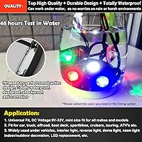 Vista 4 de Lámpara de LED de 4 unidades Rock de Amak, para brillo en los bajos del vehículo, a prueba de agua, para Jeep, ATV, SUV, camión todo terreno, barco