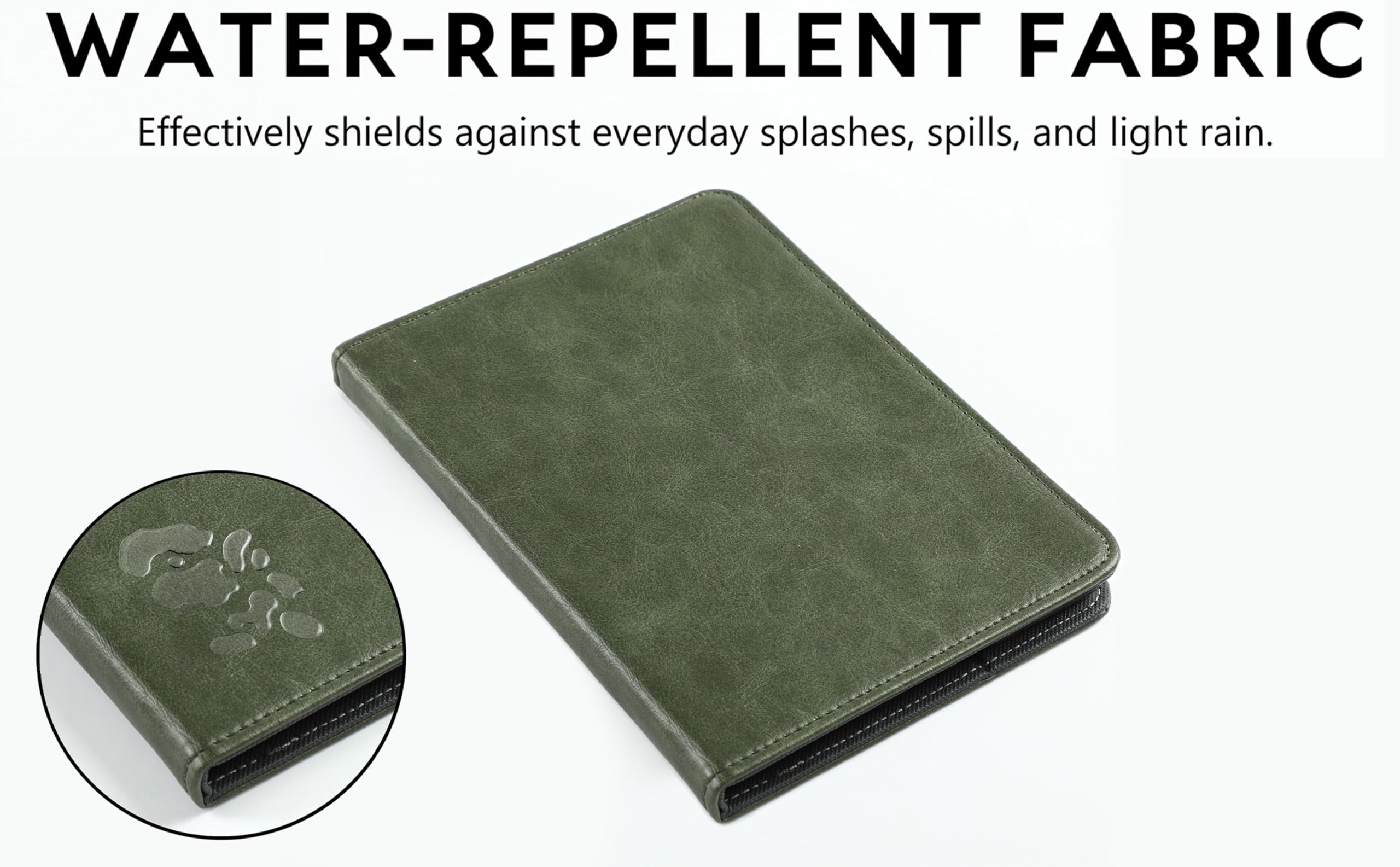 Custodia in pelle vintage verde per Kindle di 11a/10a/9a generazione (2024-2021) 6"/6"/6"/7", custodia in PU con accensione/spegnimento automatico (2022Kindle (11°) 6")