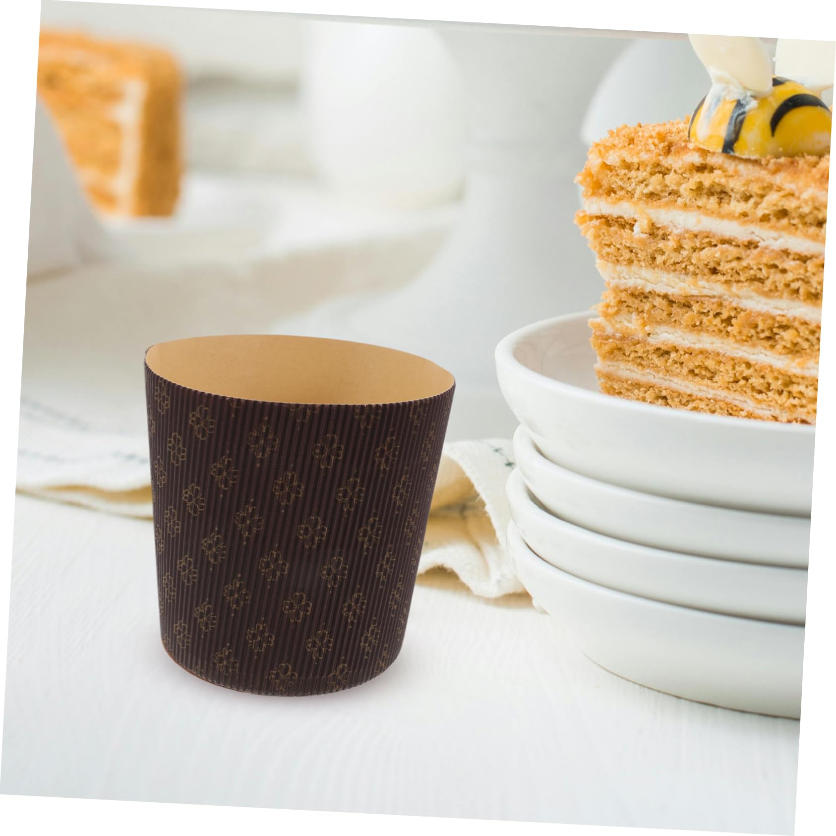 Envoltorios de Papel para Cupcakes y Pan 10 Cm, Papel Resistente Grasa, Moldes Desechables para Hornear, Repostería Casera y Profesional, Paquete de 25 Unidades