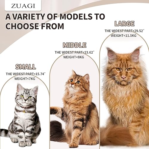 Miniatura 3 de Puerta de gato con bloqueo de 4 vías para gatos de hasta 17.64 libras (tamaño exterior 11.4 x 9.84 pulgadas, tamaño interno 7.5 x 7.1 pulgadas),