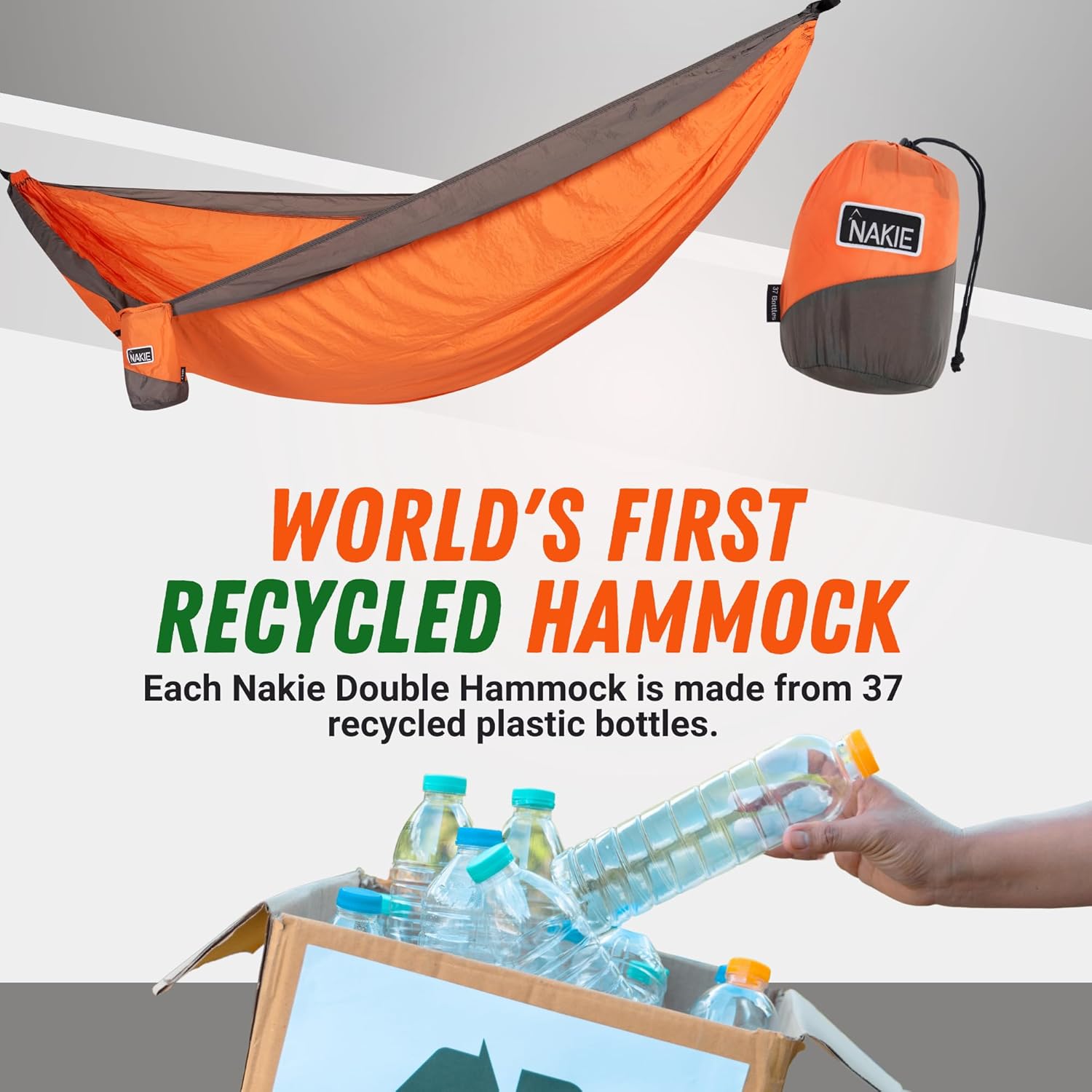 Nakie Double Hammock (Sunburnt Orange)