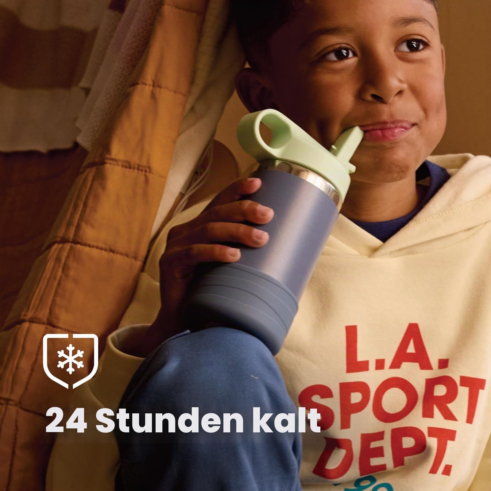 Hydro Flask - Strohmütze und Stiefel mit breiter Öffnung für Kinder, 340 ml