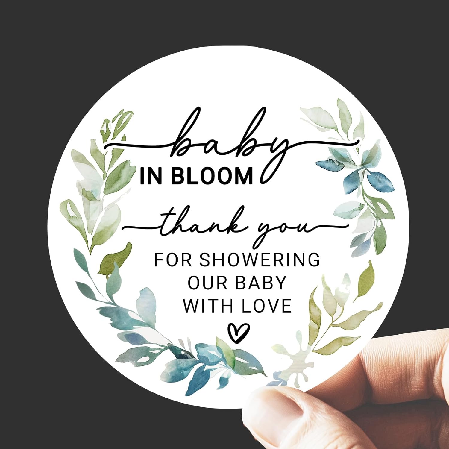 120 x Baby in Bloom Stickers – Wildflower Baby Shower Favor Labels for Party Bags and Gifts – Round Floral Thank You Stickers – 1.6 Inch (Baby) - Image 7