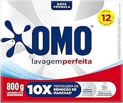 OMO Sabão Em Pó Lavagem Perfeita 800G