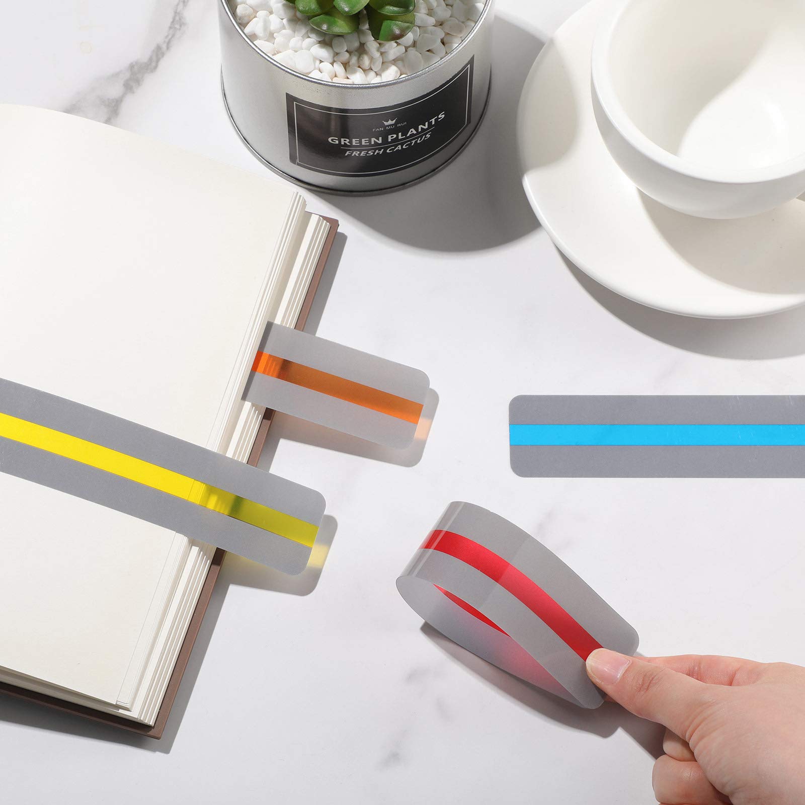 48 Pieces Guided Reading Strips with 3 Styles Highlight Bookmarks Colored Overlay Reading Tracking Rulers for Children Students Teachers Help with Dyslexia - Image 4
