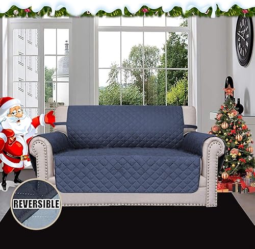 Miniatura 1168 de Easy-Going - Funda reversible para sofá, resistente al agua, con varillas de espuma y correas elásticas, protector de muebles para mascotas y perros