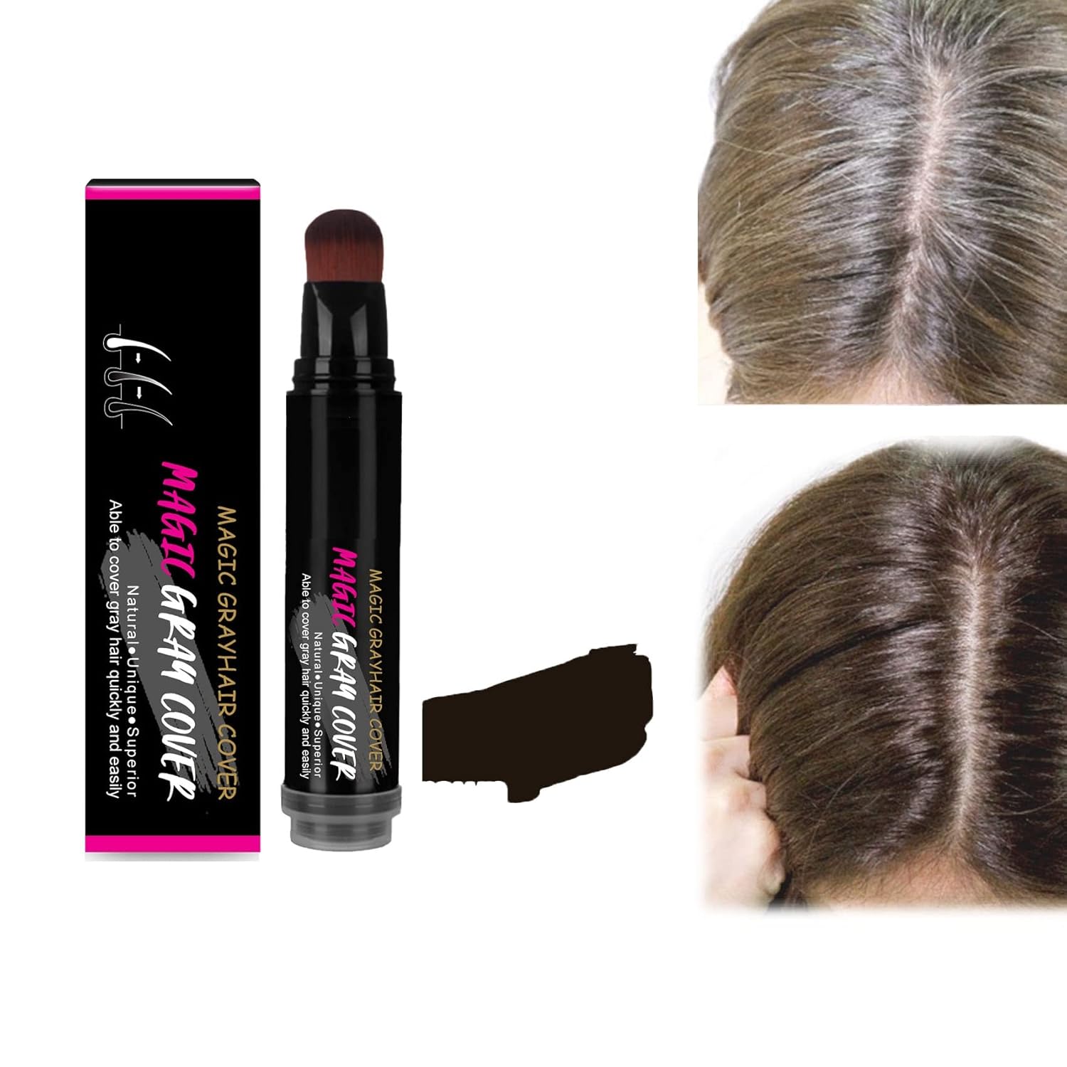 Magic Hair Dye Pen Coloring Concealer Semipermanent Root Touch Up