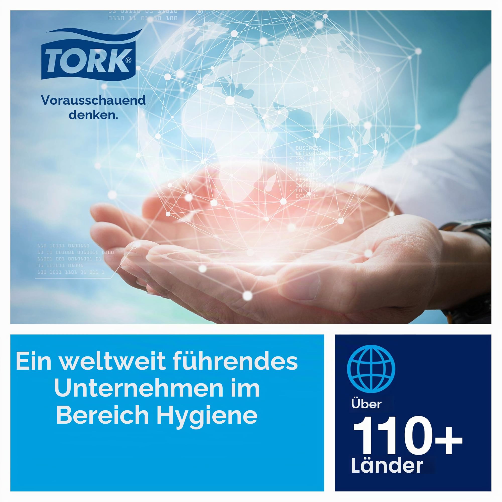 Tork Matic Rollenhandtuch Premium, weiß, Papier – 2-lagig, extra weich und saugstark, QuickDry-Technologie, kompatibel mit H1-Spendern, FSC-zertifiziert – 6 Rollen x 100 m (290016)