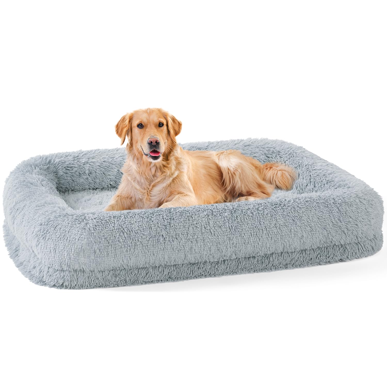 ZOMISIA Extra Large Dog Bed - XL Dog Bed with Washable Removable Cover Fluffy Waterproof Pet Sofa with