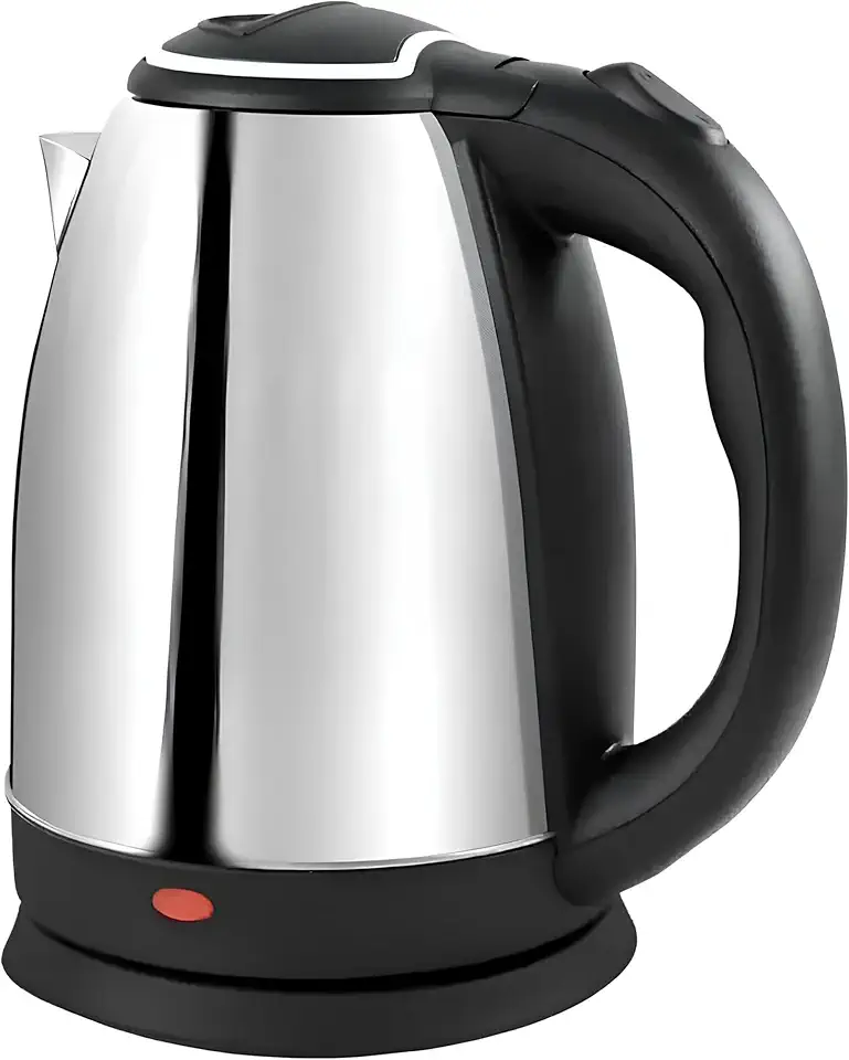 Chaleira Elétrica Inox 1,8L 110V Desligamento Automático Aquecimento Rápido Jarra Elétrica Premium com Tampa Fácil Abertura Alça Ergonômica para Café Chá Leite Água Quente Cozinha
