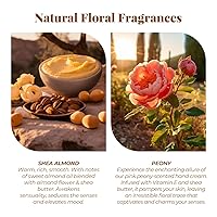 Vista 5 de BODY & EARTH # LOVE Set de regalo de crema de manos, juegos de loción de manos para regalos de Navidad, juego de cuidado de manos con manteca