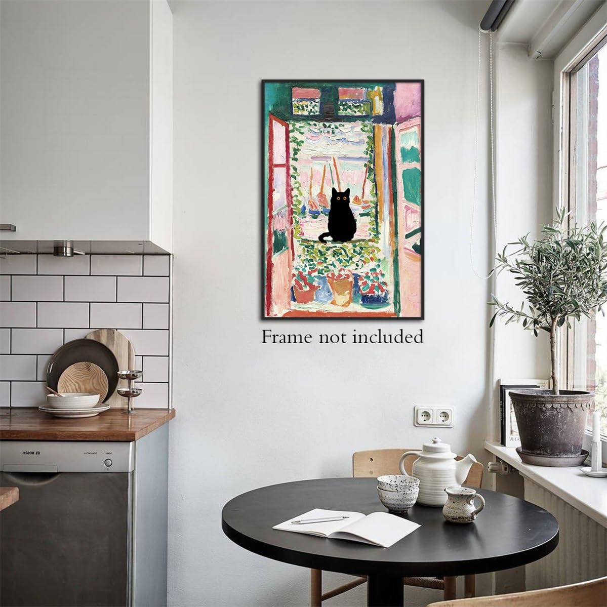 GAINOW Henri Matisse Oil Painting on Canvas Wall Art Matisse Famous Open Black Cat Poster - Image 4