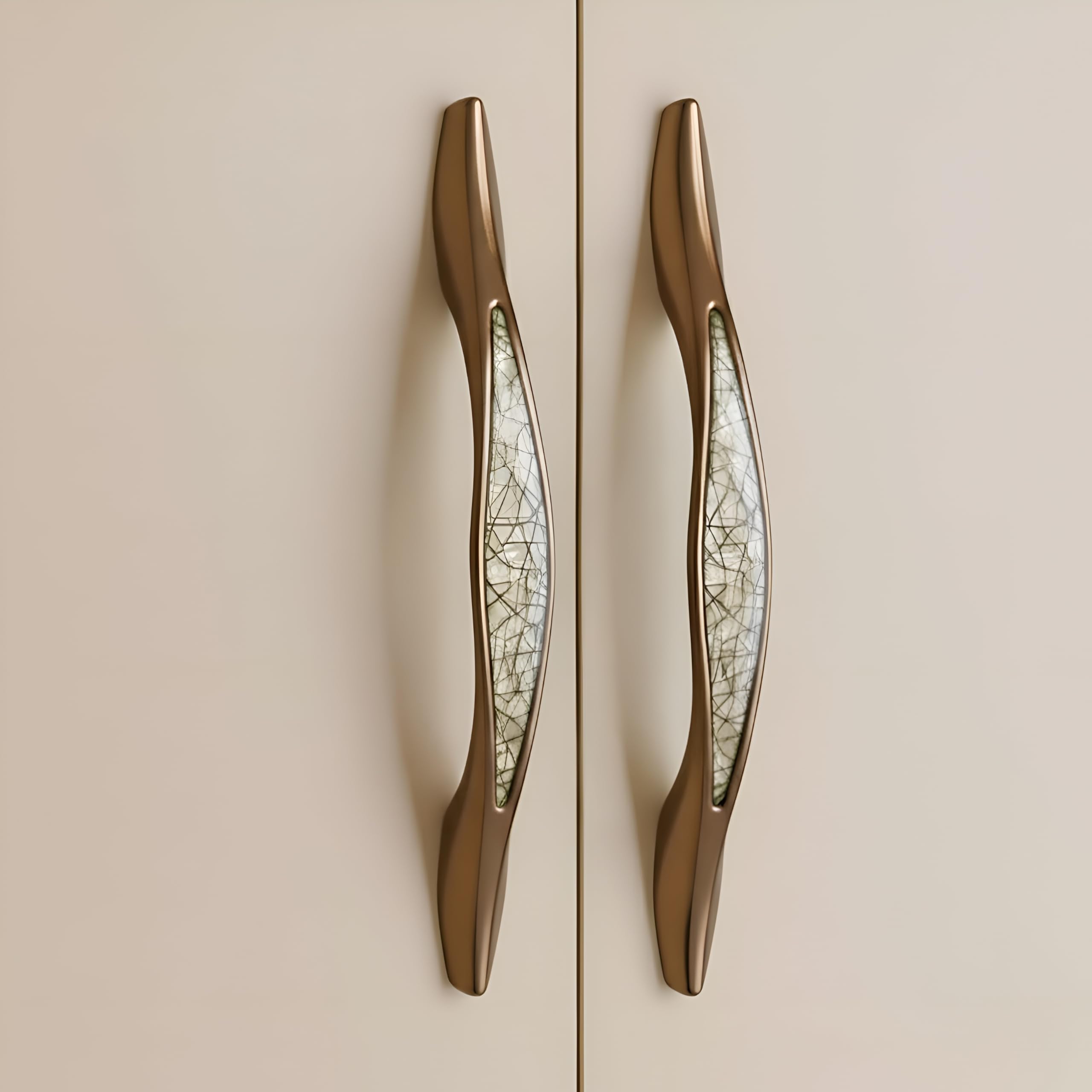 (Pack of 2) Copper Glossy Finish Handle for Kitchen cabinets/Door Handle/Drawer Handle/ Pull Handle/ Window Handle for Home Furniture and Home Improvement. ( Size 4 inch.)-image-12