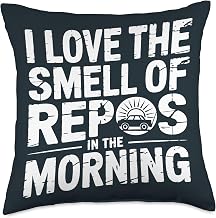 Repossession Agent Repos In The Morning Repo Agent Throw Pillow