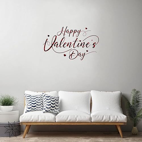 Miniatura 3 de Adhesivo adhesivo de pared para el día de San Valentín, calcomanía de vinilo para decoración de pared del hogar, calcomanías de pared extraíbles