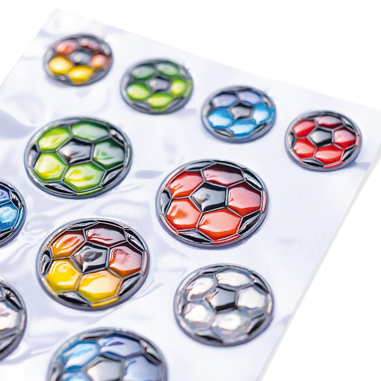 6 Palloni da calcio in plastica su pic - Vegaoo