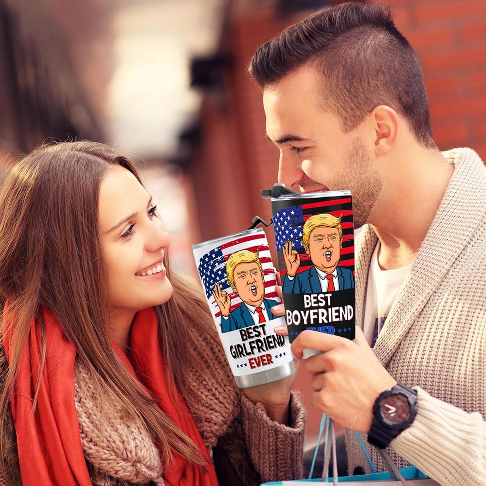 Valentines Day Gifts for Boyfriend Gifts from Girlfriend - Funny Anniversary Birthday Gift for Him Boyfriend Bf, Valentines Day Tumbler Cup, 20 OZ Stainless Steel Insulated Travel Coffee Tumbler Cup - Image 6