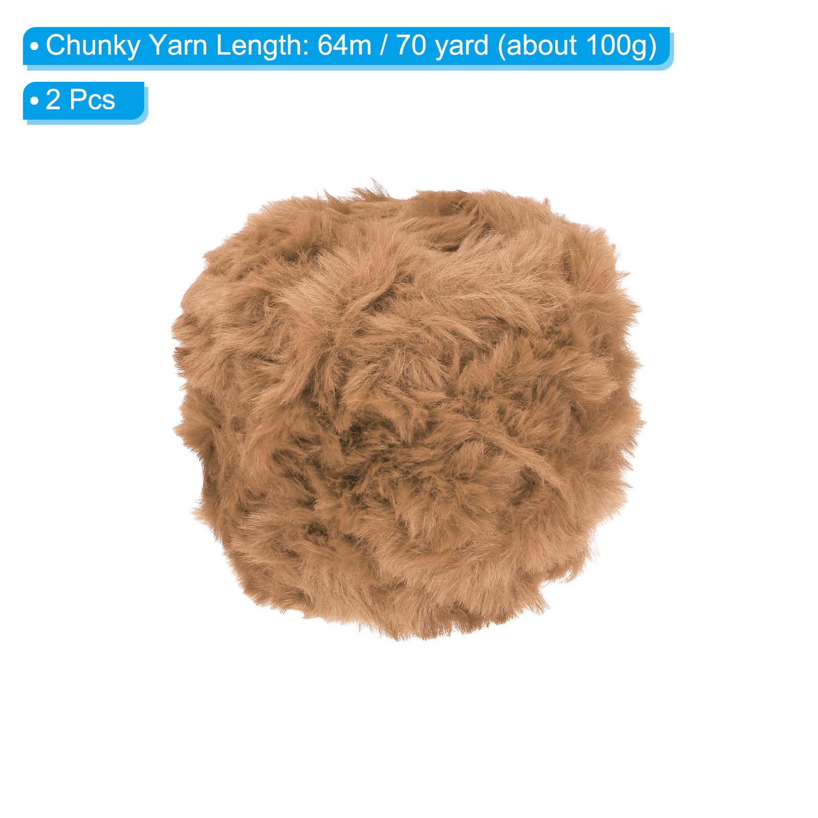 PATIKIL 70yds Faux Fur Yarn - Image 2
