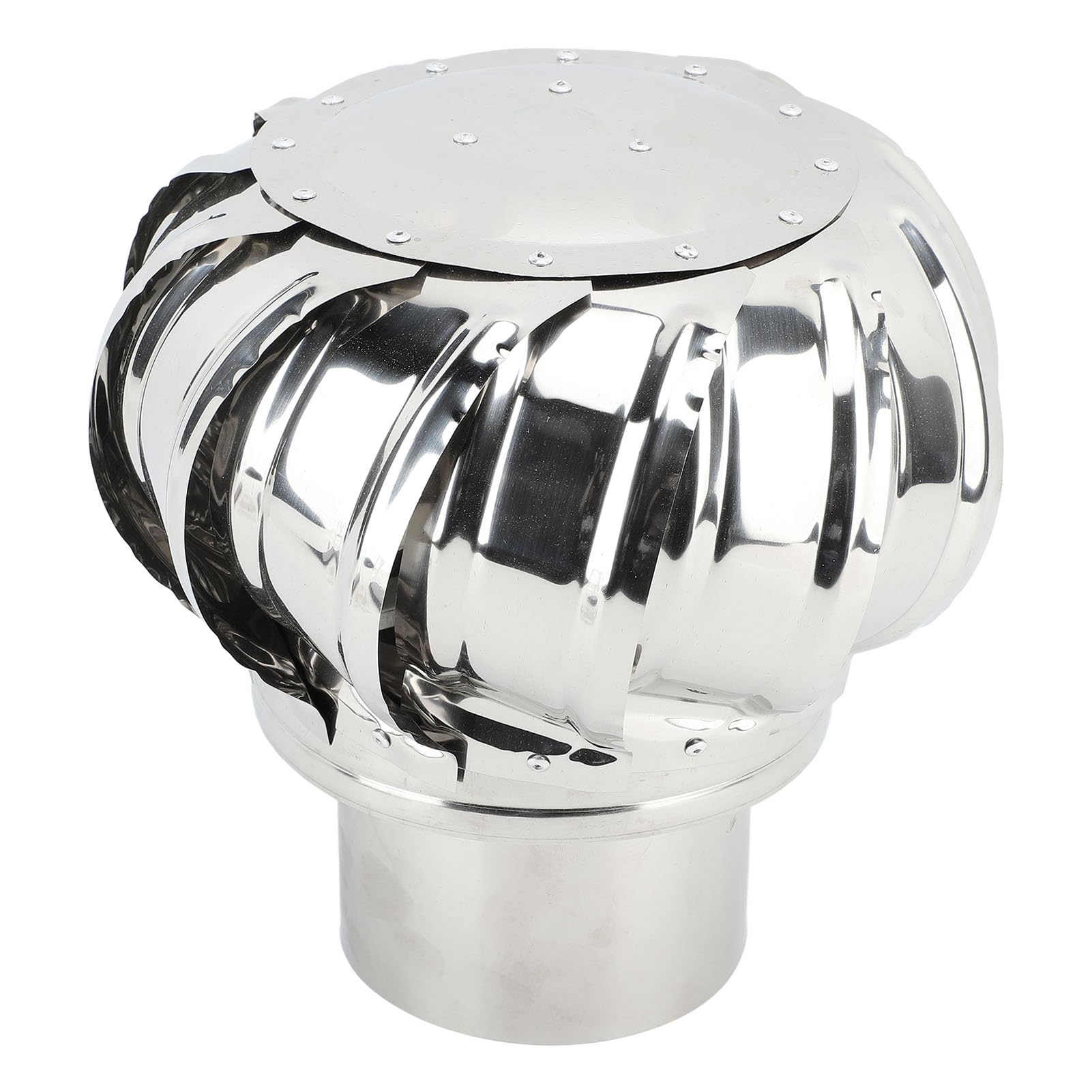 EJGMCNSGB TOPINCN Chimney Cap, Stainless Steel Fireplace Chimney Cap Rotating Chimney Cowl Cap Rainwater Proof Vent Cover Chimney Cover Animal Proof Fireplace Exhaust Cap for Home Roof (15cm / 5.9in)